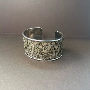 Upcycled Dior Vintage Monogram Cuff Bracelet